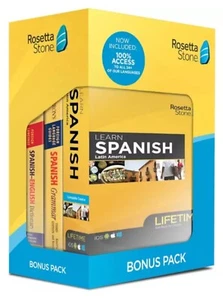 Rosetta Stone Spanish Bonus Pack 24+ Language Lifetime Online Access iOS Android - Picture 1 of 1