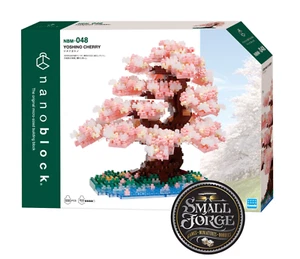 Nanoblock YOSHINO CHERRY BONSAI, Deluxe Series, NBM-048, 990 Pcs, Level 4, NEW - Picture 1 of 7