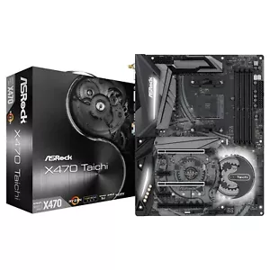 ASRock AMD X470 Motherboard X470 TAICHI AM4 DDR4 SATA3 M.2 HDMI SPDIF WIFI NEW - Picture 1 of 6