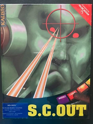 S.C.OUT IBM PC BIG BOX MSDOS VINTAGE PC GAME PUZZLE 1992 INLINE DESIGN NEW+Extra - Image 1 of 3