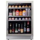 Calefort 24" Beverage Cooler Refrigerator 34°-54°F W/Glass Door,Shelves Home/Bar