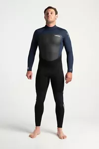 C-SKINS - Men's Back Zip Winter Wetsuit C-Skins Legend 5/4/3 - Black/Navy/Grey - Picture 1 of 8