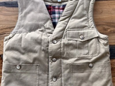 NWOT USA Polo Ralph Lauren Vintage Western Leather Trim Down Vest Early RRL - Image 1 of 4