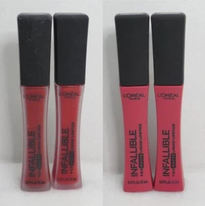 LOREAL INFALLIBLE PRO MATTE LIQUID LIPSTICK 366, 368, 878(2) - 0.21 OZ - 4 PCS - Picture 1 of 3