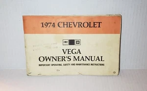 Chevrolet Vega 2300 1974 manual del propietario original 1973 vintage raro motor general - Imagen 1 de 12