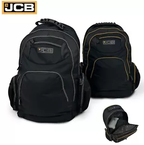 JCB Workmen’s Multi Pocket Backpack Rucksack - Padded 900D Polyester Travel Back - Picture 1 of 19