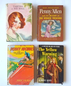 Vtg Teen Girl Mystery Books Lot of 4 Connie Blair Penny Nichols Allen Hardback - Picture 1 of 7