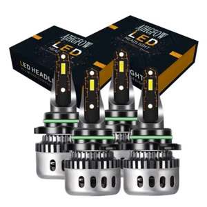 LED Headlight High Low 4x Bulbs Kit For GMC C/K 1500 Sierra Cab Pickup 1990-1999 - Picture 1 of 15