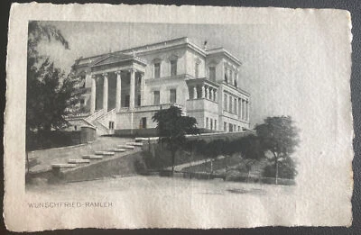 1911 Ramleh Egypt RPPC Postcard cover To Berlin Germany - Image 1 of 2