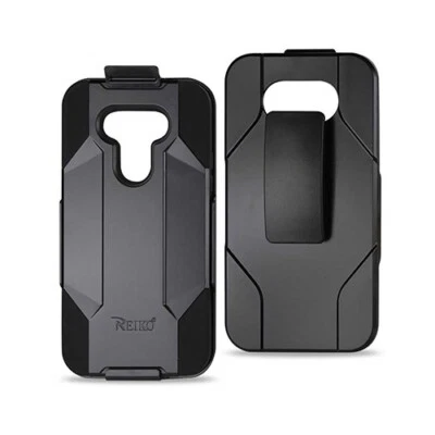 For LG G5 Hybrid Case Heavy Duty Shockproof Holster Stand Combo Cover Black - Image 1 of 4