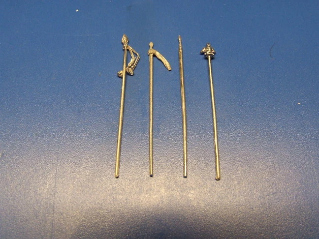 IMPERIAL-MODELLBAU NEU - Fahnenstangen, versch. Epochen, Maßstab - 1:72