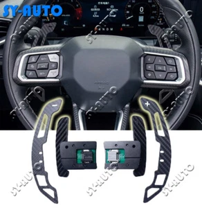 For 24+ Ford Mustang Magnetic Carbon Fiber Paddle Performance Extension Shifters - Picture 1 of 11