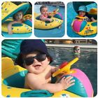 Kinder Schwimmsitz Babyboot Aufblasbar Sonnenschutz Schwimmring Schwimmhilfe