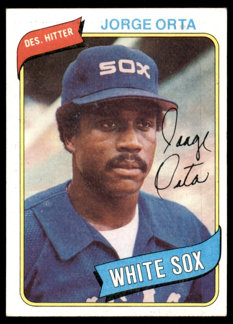 1980 Topps Jorge Orta Chicago White Sox #442