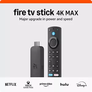 Amazon Fire TV Stick 4K Max, 2.0 GHz,16GB, Wi-Fi 6E, Alexa Voice Remote Enhanced - Picture 1 of 7