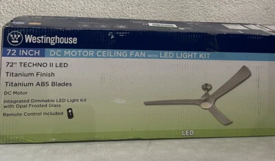 Westinghouse Techno II 72 in. LED Titanium DC Motor Ceiling Fan - 7203900 - Image 1 of 4