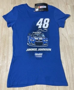 SMALL Jimmie Johnson #48 NASCAR Ladies Cut T-Shirt Graphic Lowes Car Women's NWT - Picture 1 of 5