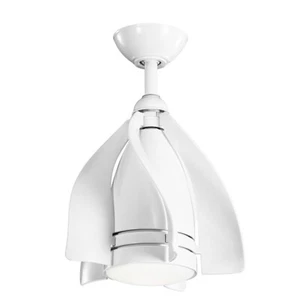 Kichler Terna 15" LED Fan, White, Etch Opal, White/Non-Rev - 300230WH - Picture 1 of 1