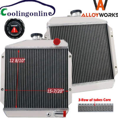 #119621-44500 3 filas aluminio tractor radiador apto Yanmar diésel 3Tne74/3 cilindros Foto 1 de 4