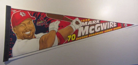 WinCraft Sports St. Louis Cardinals Mark McGwire 70 Record Breaking Pennant Cover