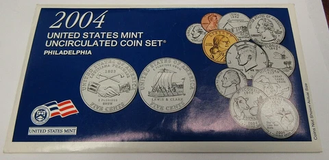 2004 Philadelphia United States Mint Uncirculated Coin Set Cover