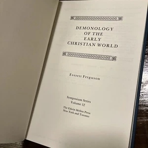 Demonology of the Early Christian World by Everett Ferguson 1984 Volume 12 HC - Picture 1 of 12