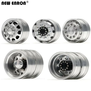 Front/Rear Alloy Beadlock Wheel Rim HUB for 1:14 RC Tamiya Tractor Trailer Truck - Picture 1 of 70