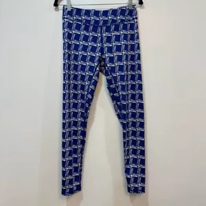 J McLaughlin Damen Libby Leggings Medium Acadia blau kariert Stretch Freizeit - Bild 1 von 9