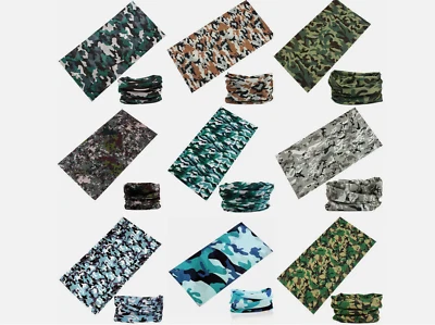 Pañuelo tubo bufanda motociclista polaina cara/cuello unisex - Paquete de 12 Foto 1 de 4