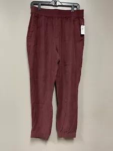 Old Navy Womens Pants with Elastic Waist Burgundy Medium - Picture 1 of 2