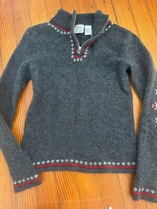 Vintage Gray Field Gear Boys Sweater, Long-Sleeve, Wool, Quarter-Zip, Size Small - Picture 1 of 5