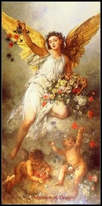 Your Caring Angels - Counted Cross Stitch Patterns - Color & BW Symbols - Picture 1 of 2