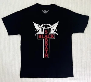 Black Sabbath Cross T-shirt Black Tee Rock Lethal Band MD 19” X 26” - Picture 1 of 6