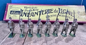 Britains: Boxed Set 192 - French Infantry, Active Service Order. Pre War c1940 - Picture 1 of 7