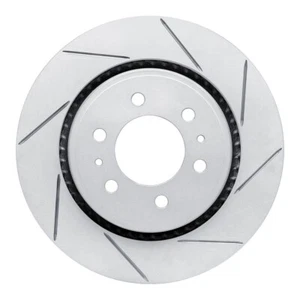 Dynamic Friction 810-54204R - Slotted Coated Carbon Alloy Brake Rotor - Foto 1 di 1