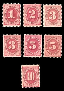 MOMEN: US STAMPS #J22-J26 POSTAGE DUE MINT OG H LOT #76785* - Picture 1 of 2