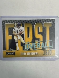 TERRY BRADSHAW 2023 Leaf Draft YELLOW FIRST OVERALL #2 STEELERS - Picture 1 of 2