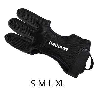 Archery Glove Breathable 3 Finger Glove for Beginner Adult Archery Practice - Image 1 of 2