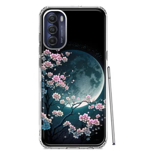 For Motorola Moto G Stylus 4G 2022 Shockproof Case Cherry Blossom Moon Cover - Picture 1 of 6