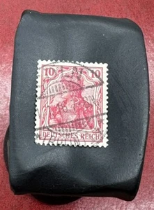 Alemania Deutsches Reich 10 Pf sello pastilla marca de agua - Imagen 1 de 8