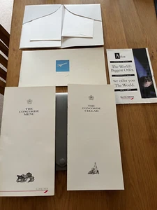 British Airways Concorde Flight Pack, wine List & Menu. - Picture 1 of 2