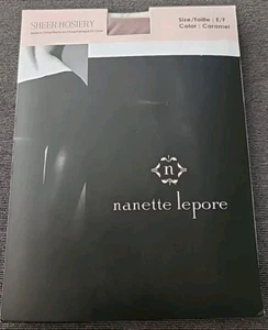 Nanette Lepore Sheer Hosiery Size E/F Caramel  Hosiery NEW - Picture 1 of 3