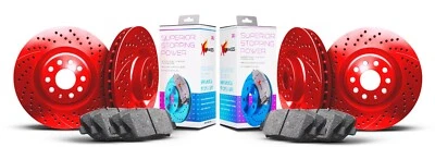 Honda Civic Si 2017-2024 Performance Brake Kit F+R Red Nano Coated - Image 1 of 3