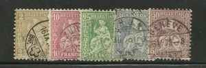 SVIZZERA - 004 - 1867 - ALLEGORIA HELVETIA SEDUTA - NR.42-43-45-46-48 - Imagen 1 de 1