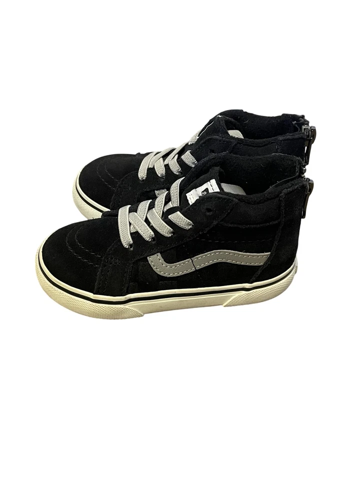 Vans Sk8-Mid Reissue Zip MTE Shoes Toddler Size 7.5 Black Gray Cold Weather - Image 1 of 4
