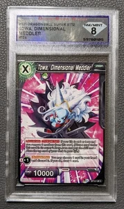 Juego de cartas Dragon Ball Super 2021 Towa, Dimensional Meddler #BT12-126 PSA 8 - Imagen 1 de 2