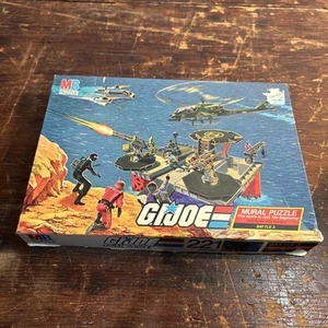 VTG~G.I. Joe Mural Puzzle~221 Pieces~1985 Hasbro Bradley Inc~Battle #3~ Complete - Picture 1 of 7