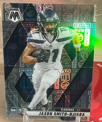 2025 Mosaic Football Jaxon Smith Njigba Silver Knight /149 Seattle Seahawks - Image 1 of 3