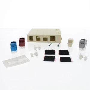 Leviton 5ESM4-4IP Ivory 4-Port Surface Mount Box - Picture 1 of 5