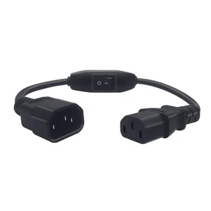IEC320 C13 to C14 Power Mains Extension Cable with Switches 12 Cable for PDU - Picture 1 of 8